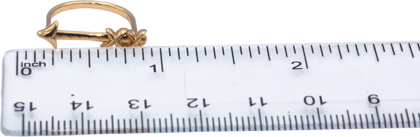 TIFFANY & CO 18k Rose Gold Paloma Picasso Graffiti Arrow Ring Size 3.25