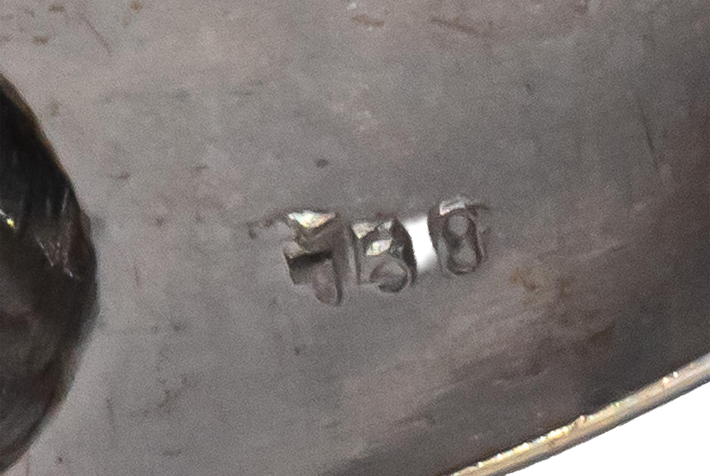 18k White Gold Round Bezel Set Black Diamond Solitaire Ring 12.0CT Size 10