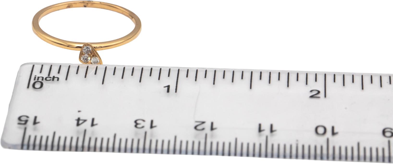 18k Yellow Gold VS Round Diamond Band Ring 0.07CT Size 7.25