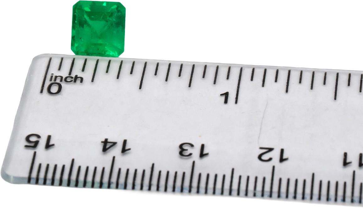 GIA Certified Natural Colombian Emerald Octagonal Cut Loose Gemstone 1.98CT