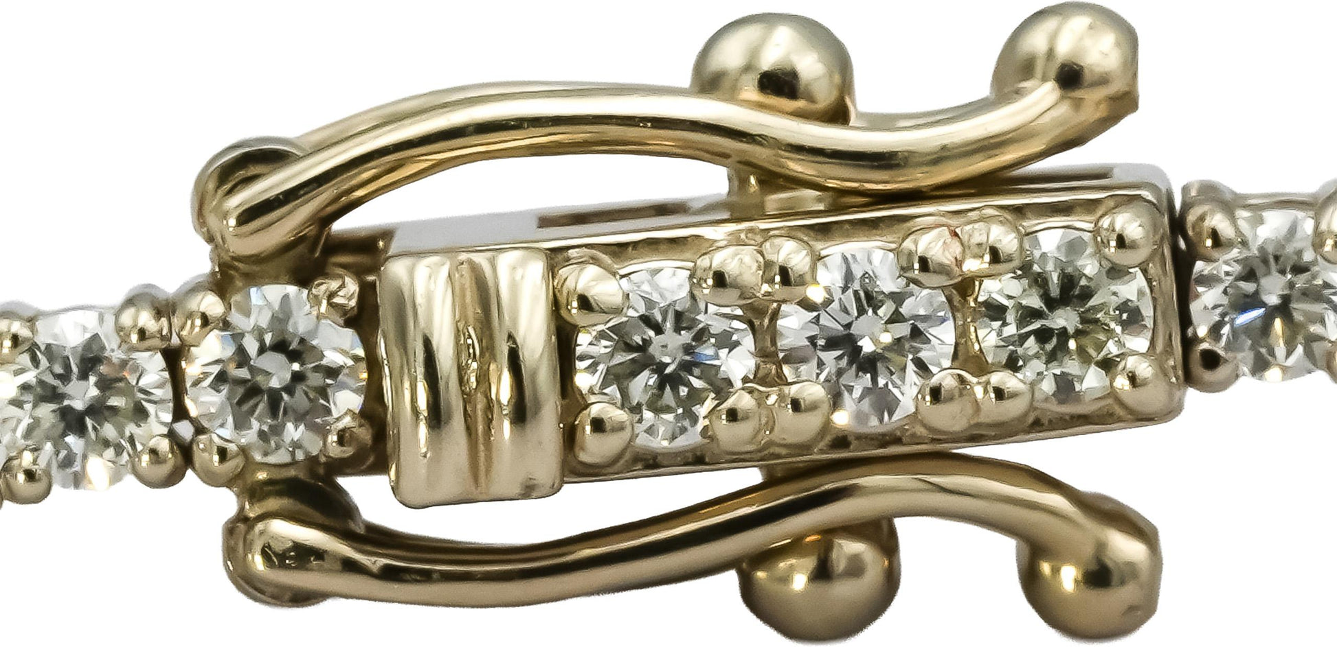 14k White Gold Round Diamond Tennis Bracelet 2.69CT