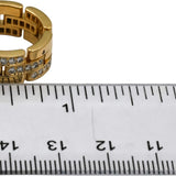 CARTIER 18k Yellow Gold VS Round Diamond Maillon Panthere Ring .90CT Size 53