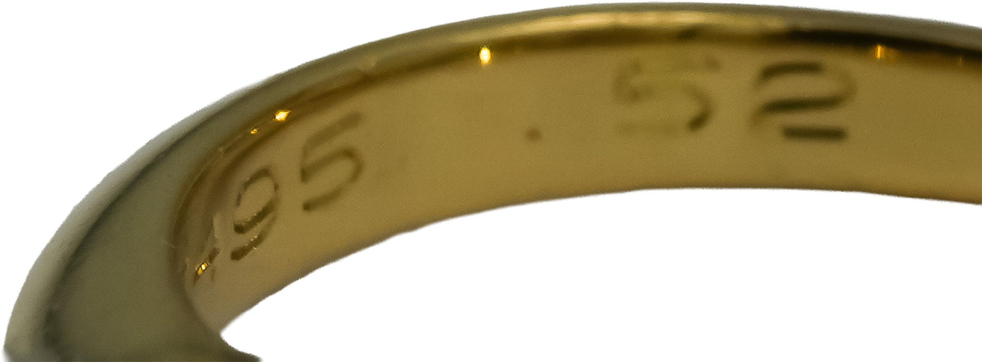TIFFANY & CO. 18k Gold Platinum VVS1/G Diamond Solitaire Ring .52CT w/ Papers