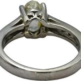 Platinum VS Diamond Engagement Ring 1.28CT w/ 1.03CT Center Size 5.25