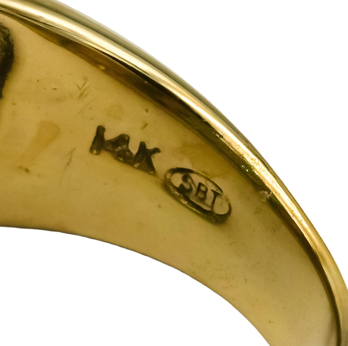 14k Yellow Gold Diamond and Emerald Cocktail Ring 2.70CT Size 5.75