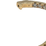 10k Yellow Gold Round Diamond Inside Out Hoop Earrings 5.0CT