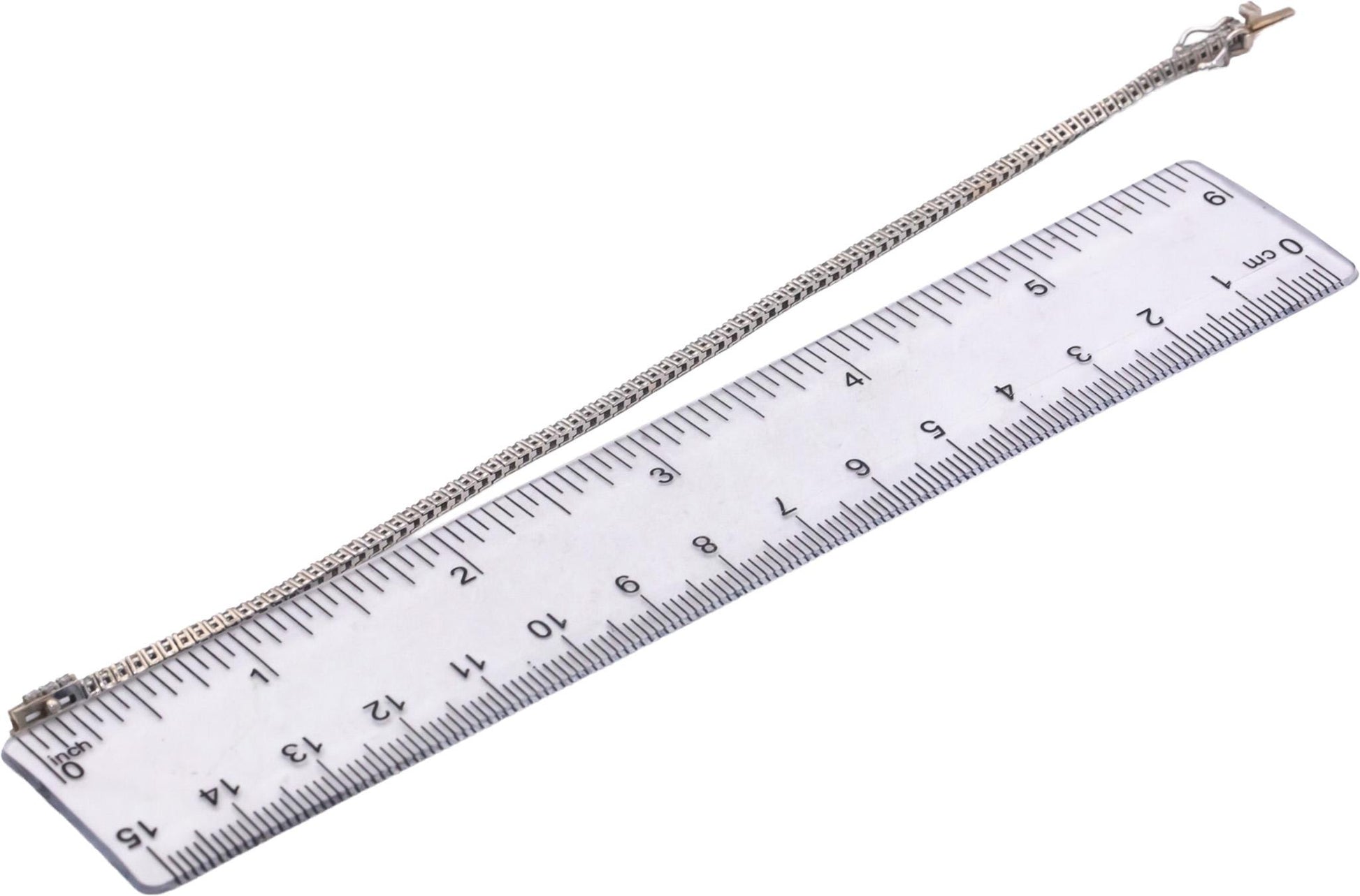 14k White Gold 1.50CT Round Cut Diamond Tennis Bracelet