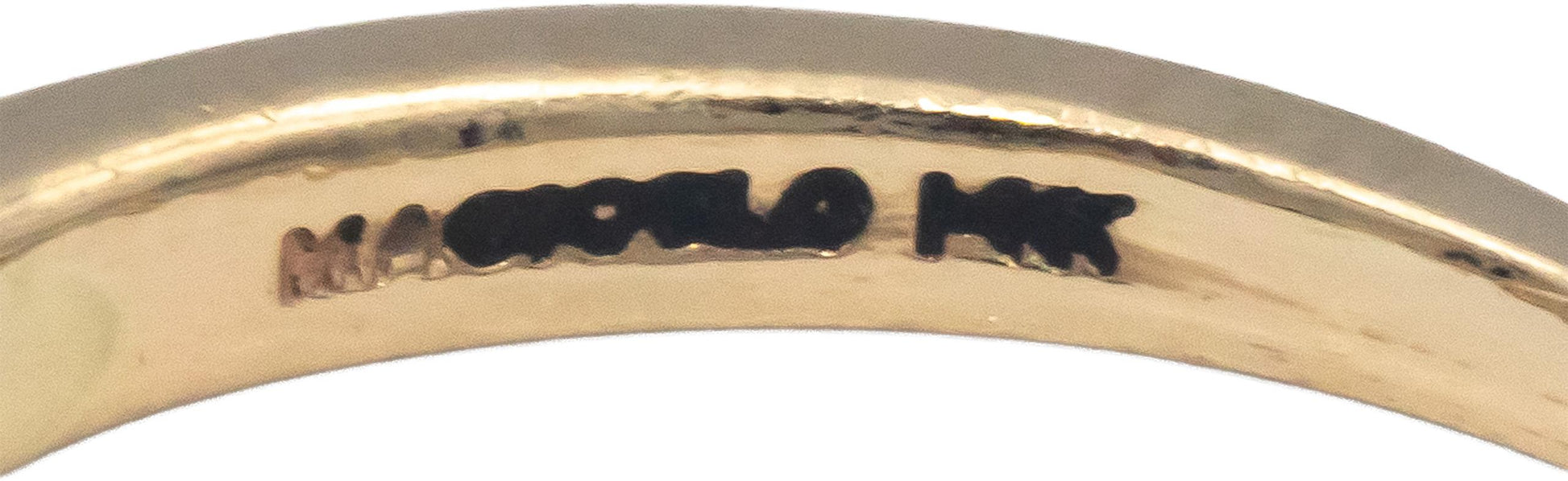 14k Yellow Gold 0.18CT Round Cut Diamond Band Ring Size 8