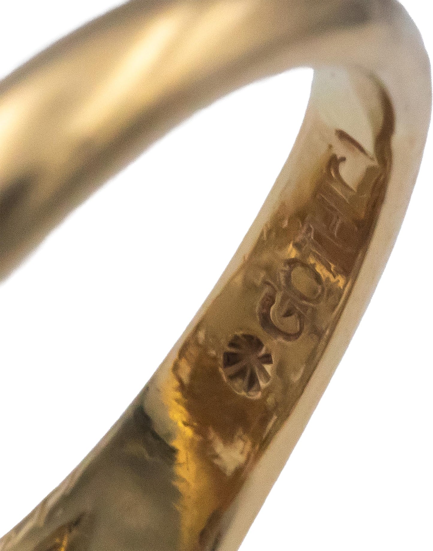 Antique Vintage 14k Yellow Gold 0.45CT Diamond Ring w/ 0.25CT Center Size 6