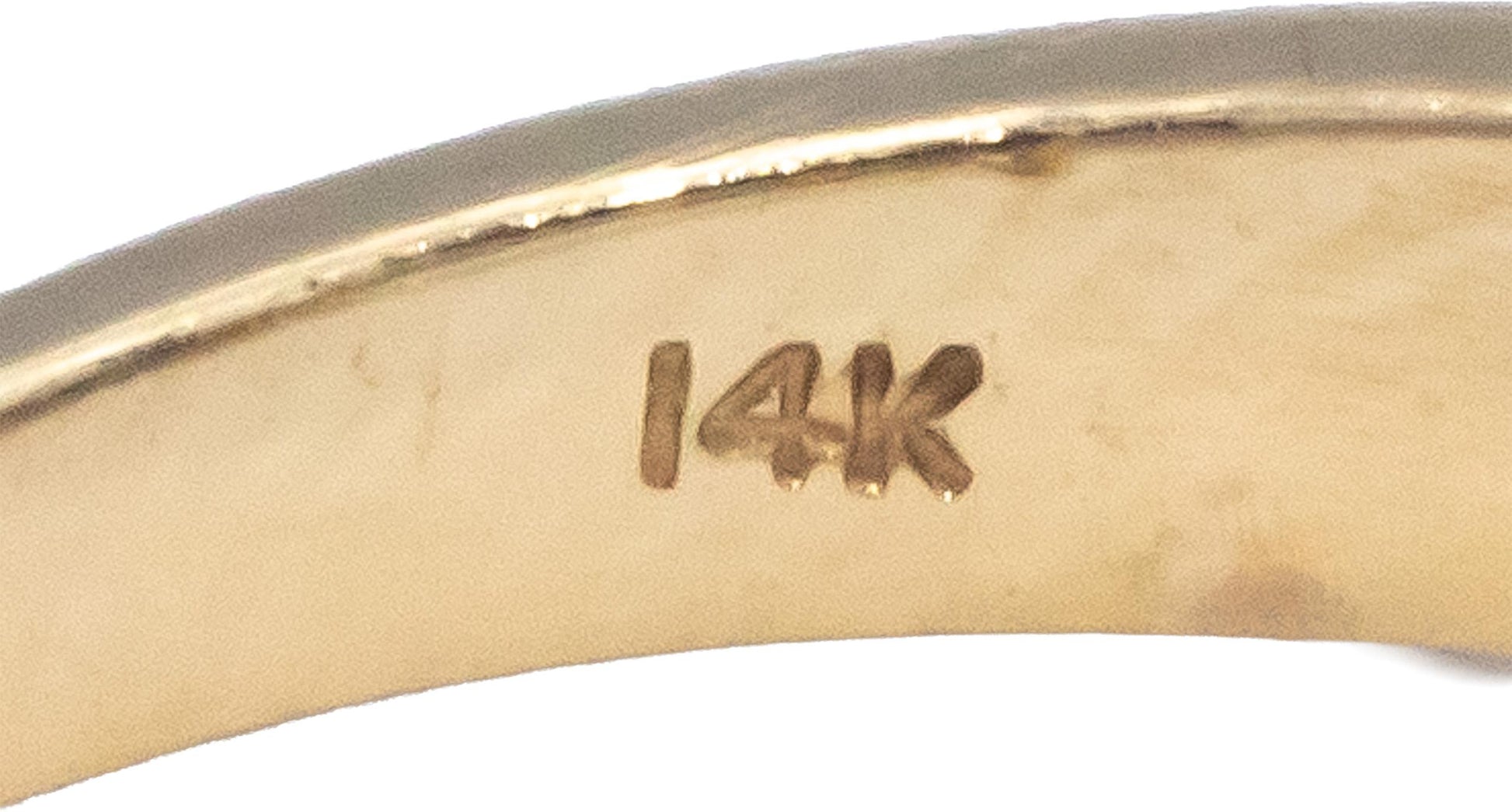 14k Yellow Gold Diamond and Blue Sapphire Cocktail Ring 1.40CTW Size 4.75
