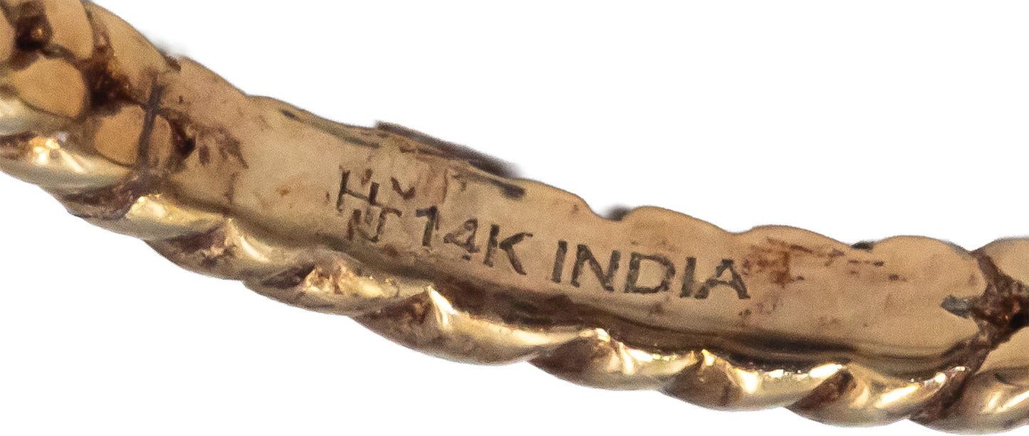 14k Yellow Gold Garnet Blue Topaz Amethyst Cocktail Ring 2.0CT Size 7