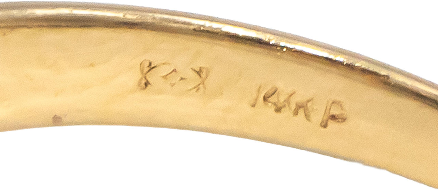 Blue Topaz & Diamond 14k Yellow Gold Cocktail Ring 8.15CT Size 7.5