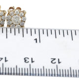 10k Yellow Gold Jewelry Round Diamond Cluster Stud Earrings 1.0CT