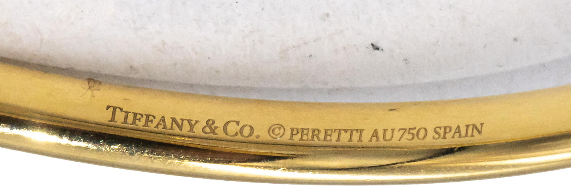 TIFFANY & CO. 18k Yellow Gold Elsa Peretti Snake Bangle Bracelet $7900 Retail