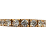 18k Rose Gold VS Round Diamond Half Eternity Band Ring 1.85CT Size 7.75