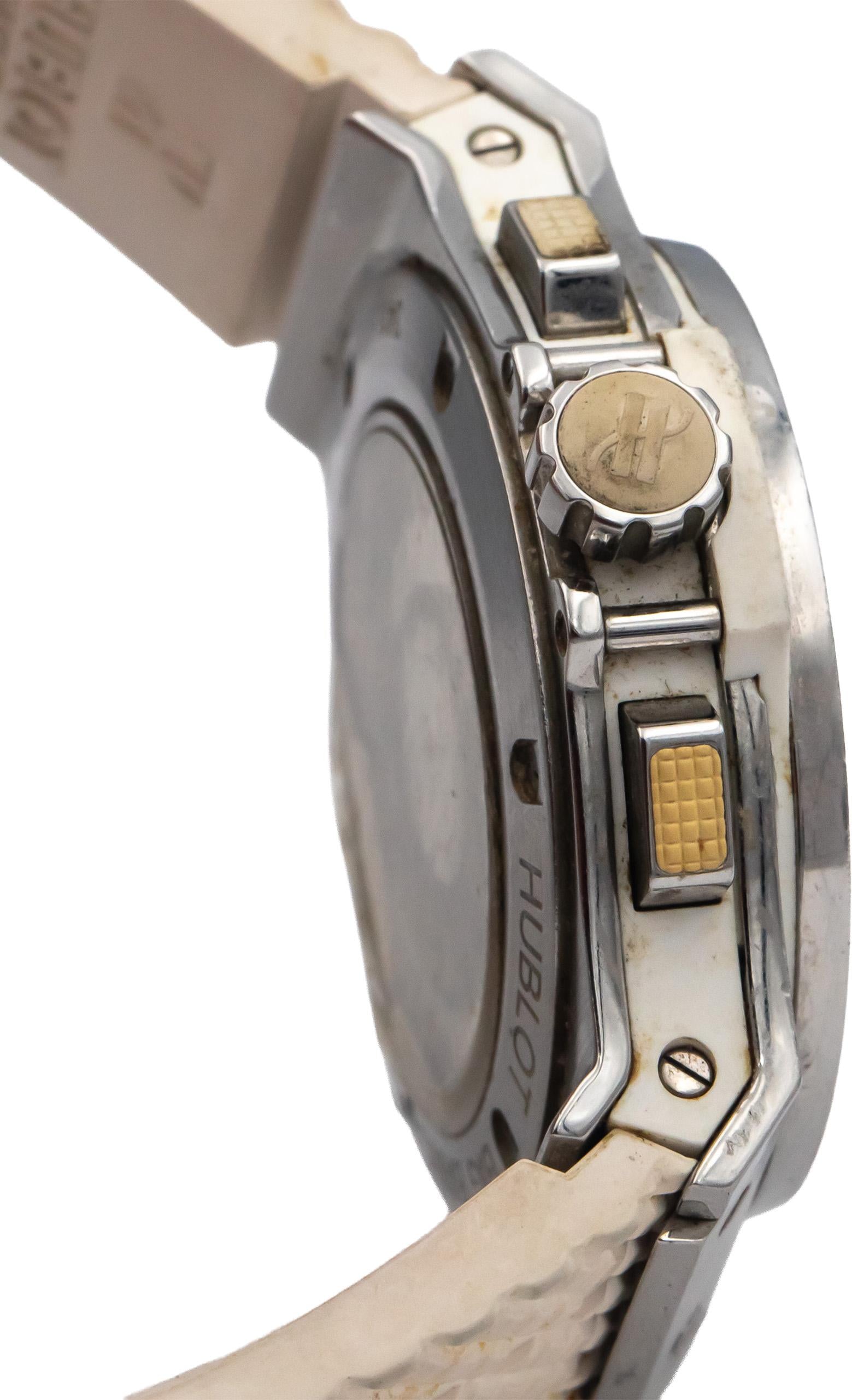 HUBLOT Big Bang Stainless Steel Diamond Chronograph Automatic Watch 41mm