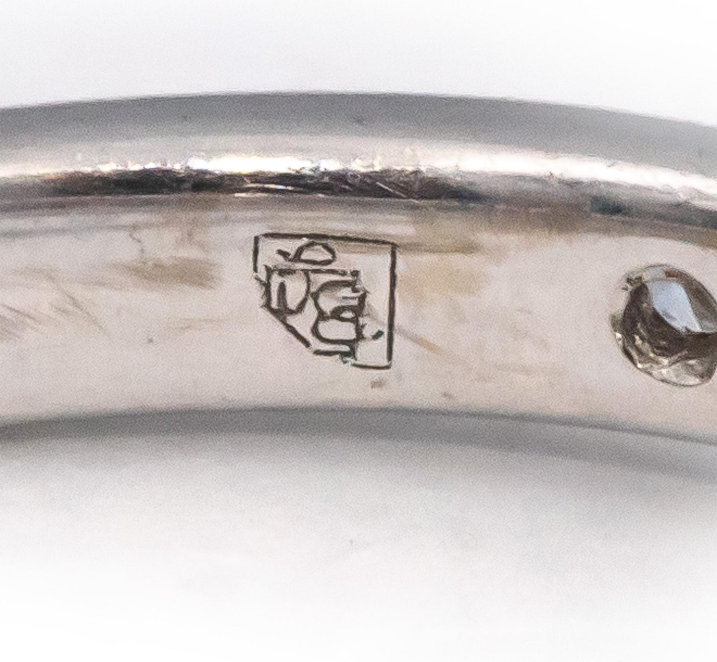 14k White Gold Oval Sapphire Round Diamond Cocktail Ring 1.62CT Size 6