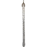 14k White Gold VS Round Diamond Inside Out Oval Hoop Earrings 2.0CTW