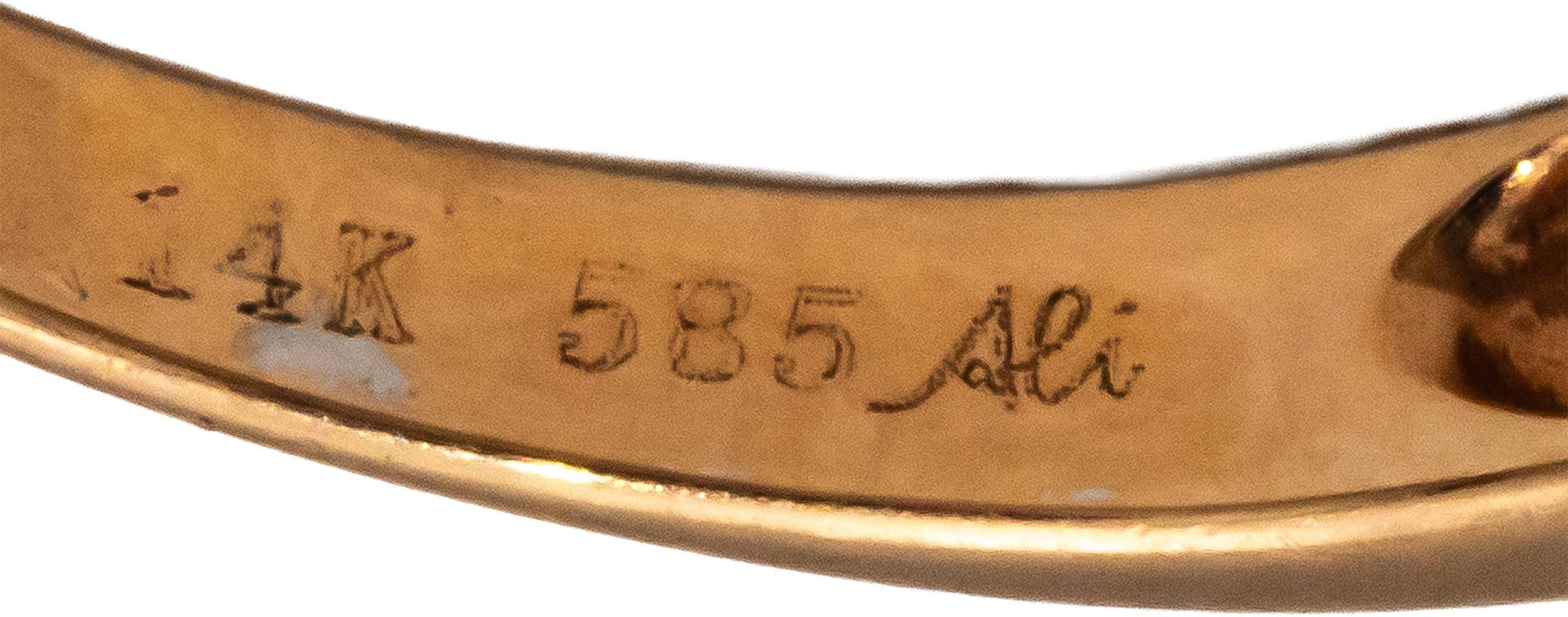 14k Rose Gold Baguette and Round Diamond Cocktail Ring 1.0CT Size 7.5