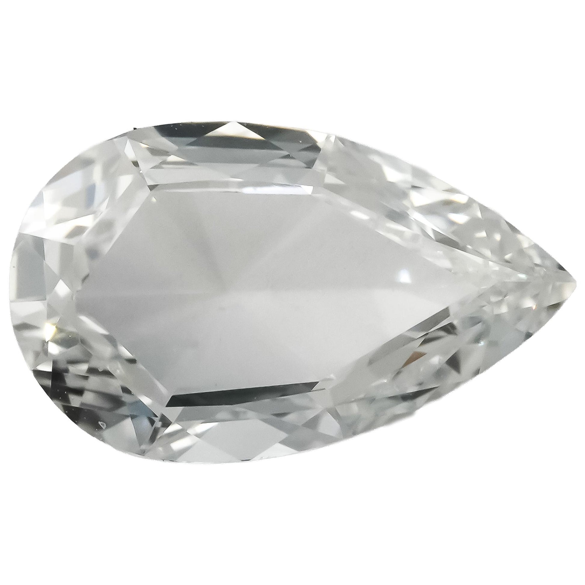 GIA Certified VS2/D Pear Brilliant Cut Diamond Loose Stone 1.52CT