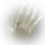 14k White Gold Round Diamond Engagement Ring 2.02CT w/ 1.52CT Center Size 7