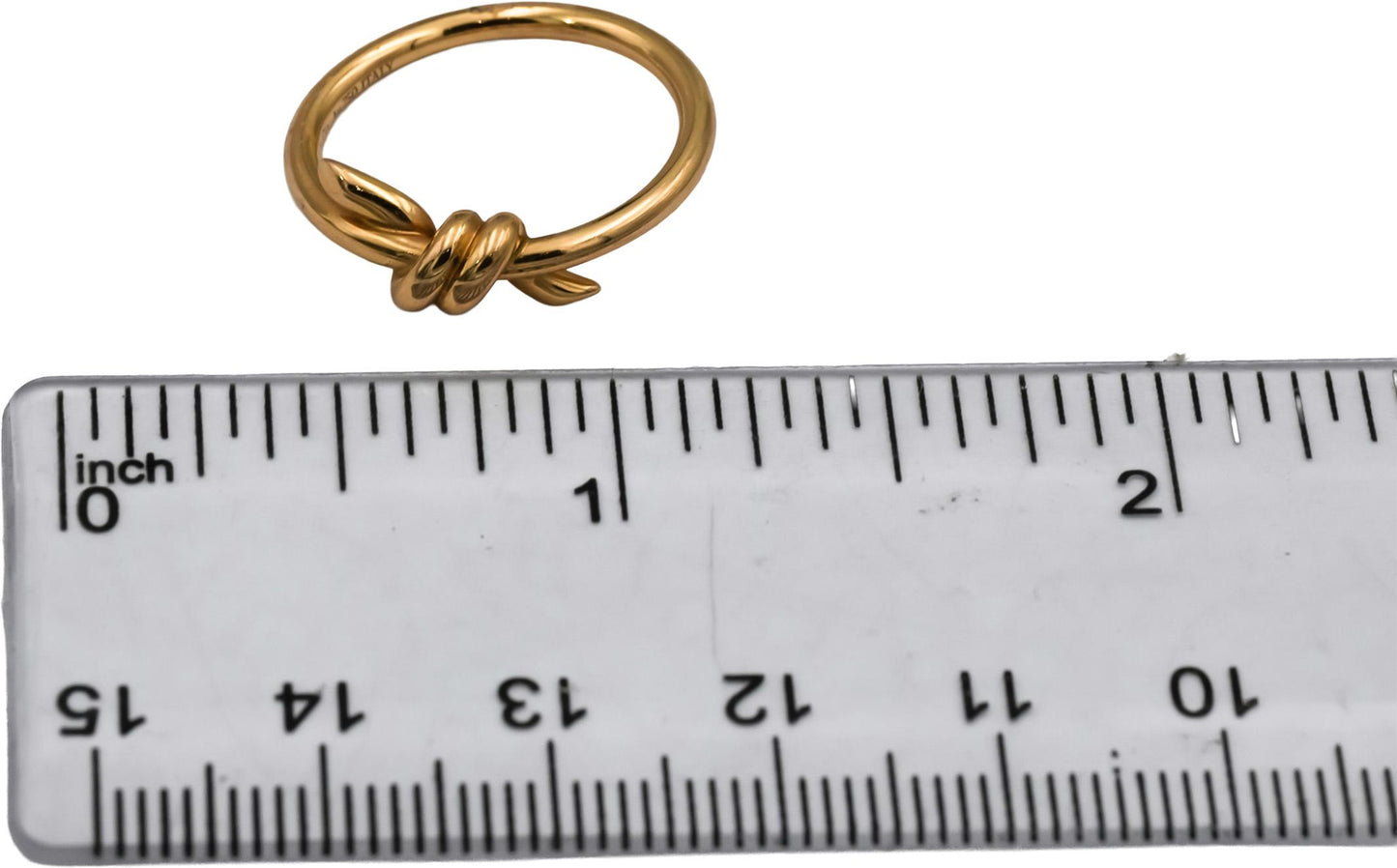 TIFFANY & CO. 18k Yellow Gold Knot Ring Size 5