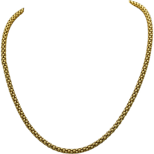 CHIMENTO Designer 18k Yellow Gold Popcorn Link Chain Necklace