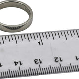TIFFANY & CO. 950 Platinum 4mm Wide Band Ring Size 8