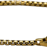DAVID YURMAN 18k Yellow Gold 2.4mm Wide Box Link Bracelet w/ Box 2500 Retail