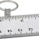 IGI 14k White Gold VS2/F Cushion Cut Lab-Grown Diamond Solitaire Ring 1.89CT