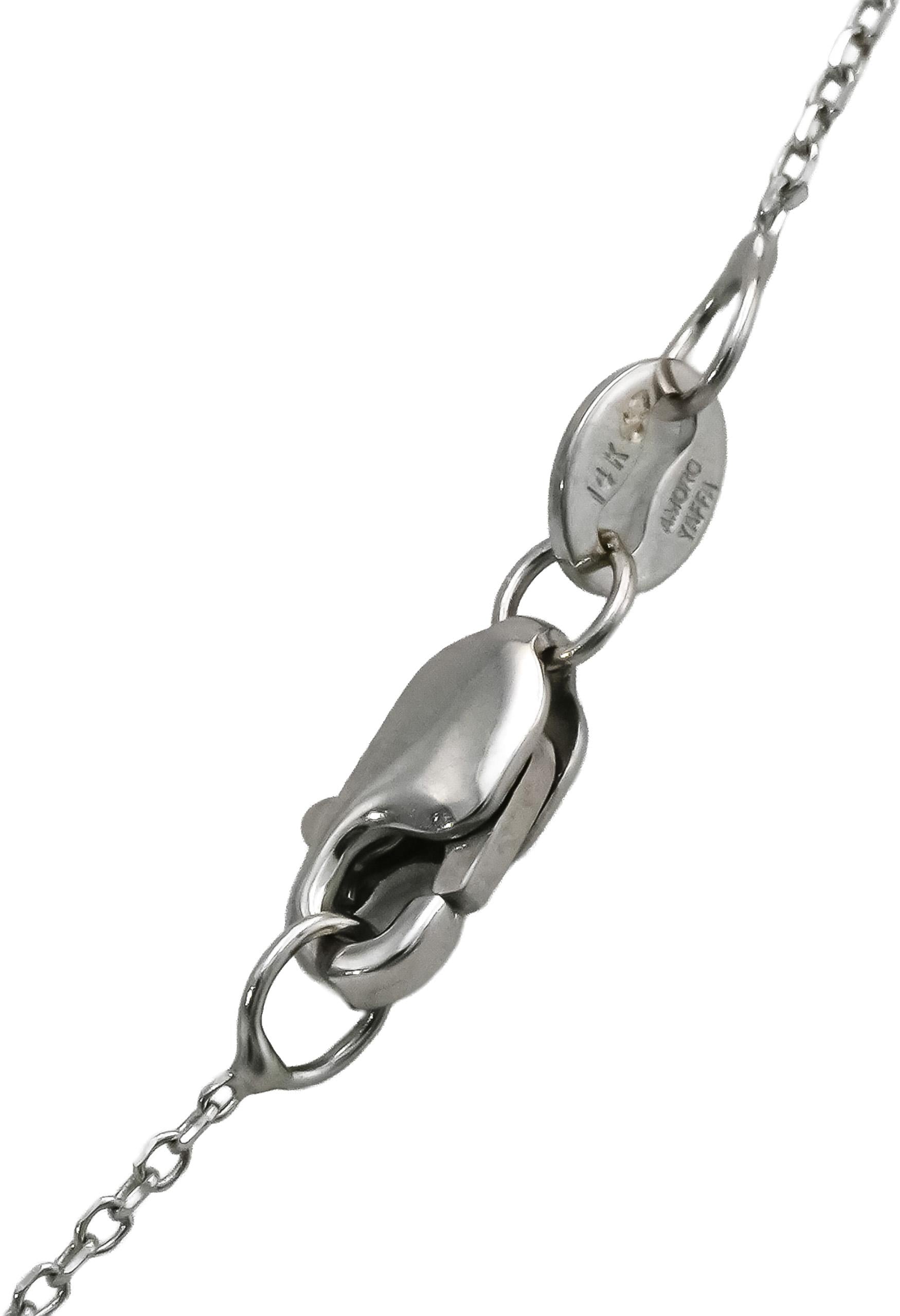 14k White Gold VS Oval Lab-Grown Diamond Solitaire Pendant Necklace 0.98CT