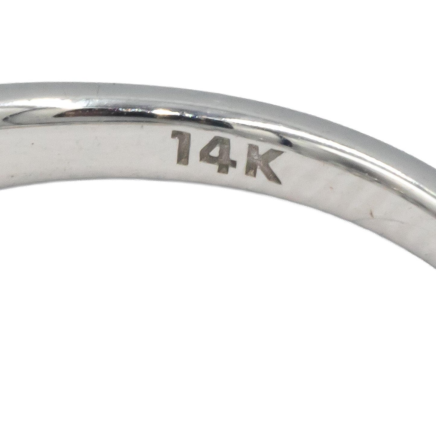 14k White Gold 0.50CT Wedding Anniversary Diamond Band Ring Size 7