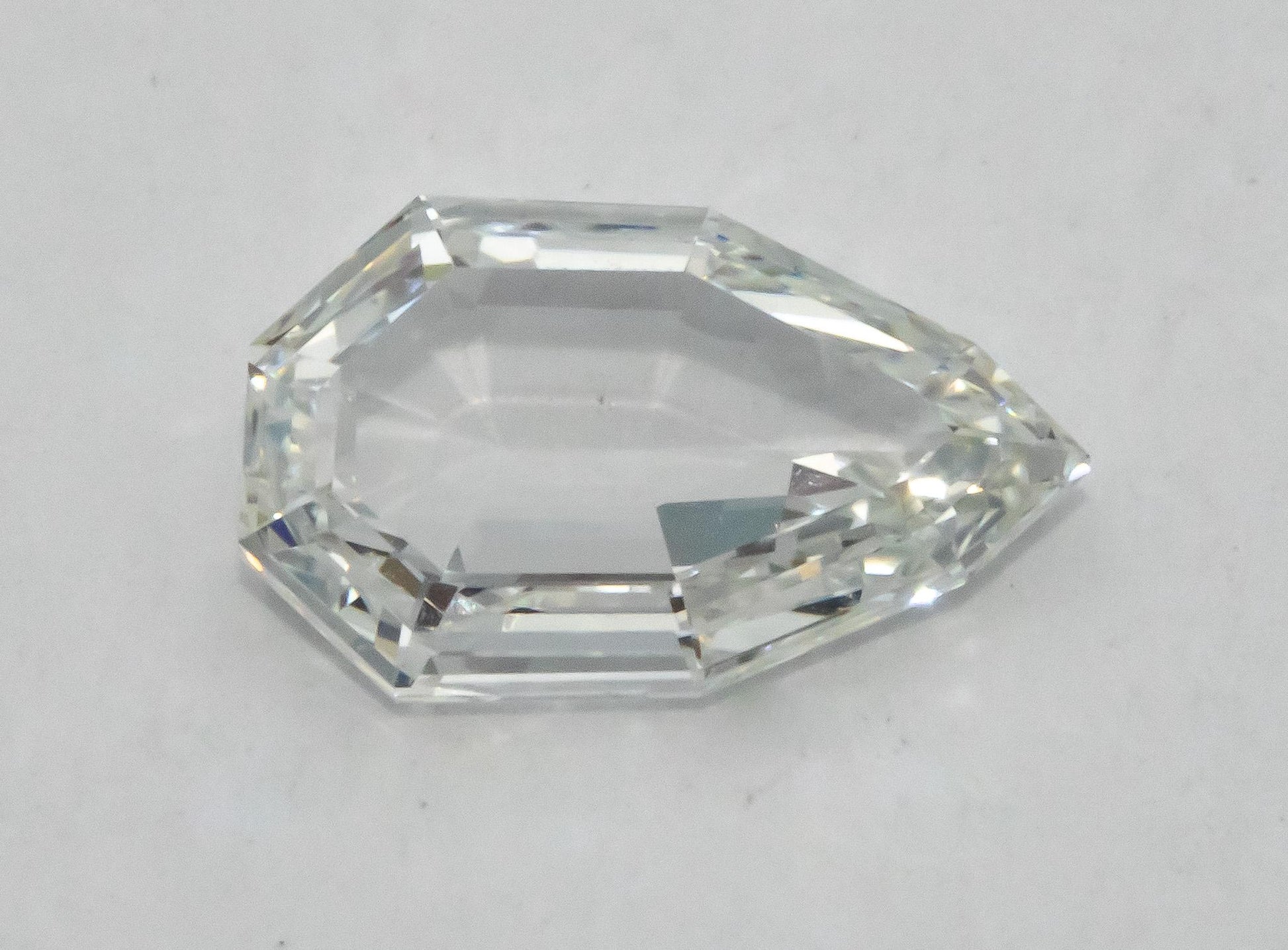 GIA Certified 1.31CT VS2/G Modified Pear Step Cut Loose Diamond w/ Report