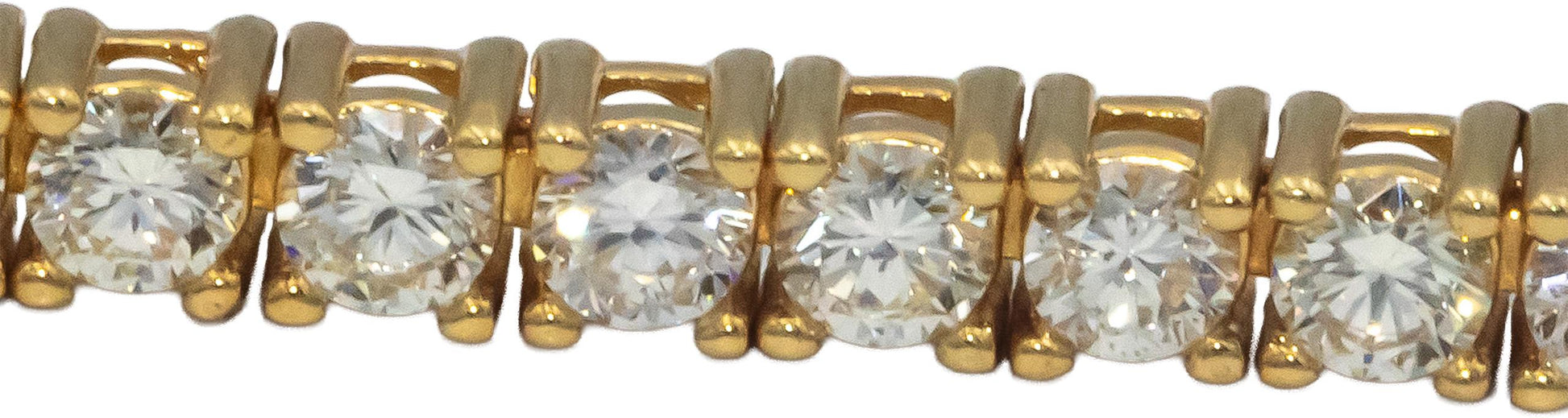 14k Yellow Gold Jewelry Round Diamond Tennis Bracelet 2.95CT