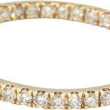 10k Yellow Gold Round Diamond Inside Out Hoop Earrings 5.0CT