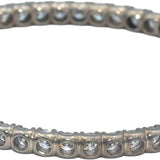 18k White Gold Round Diamond Inside Out Hoop Earrings 7.21CTW