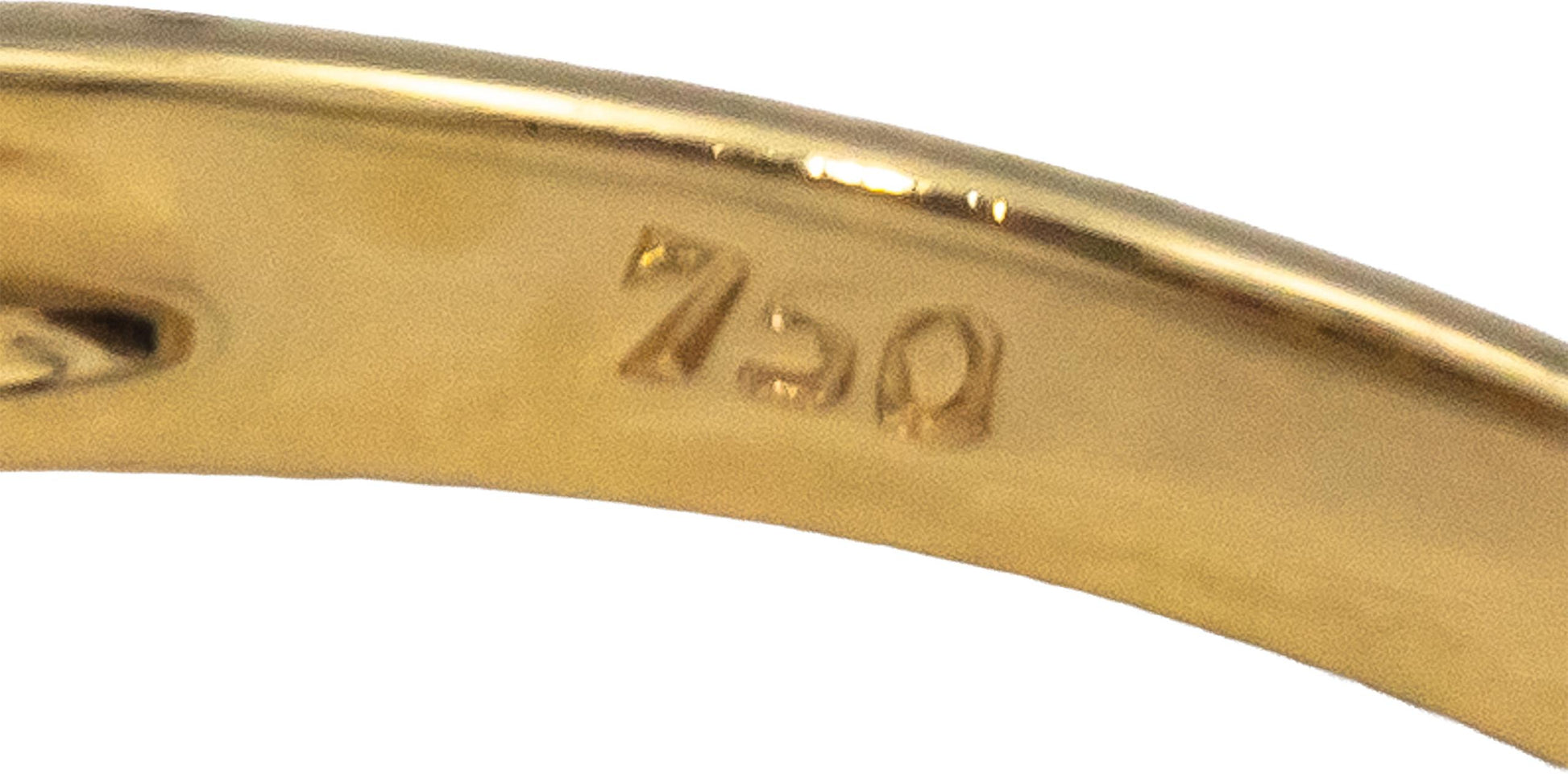 18k Yellow Gold 0.80CT Diamond Sapphire Ruby Band Ring Size 7.5