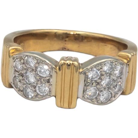 14k Yellow Gold 0.40CT VS Round Cut Diamond Band Ring Size 4.75