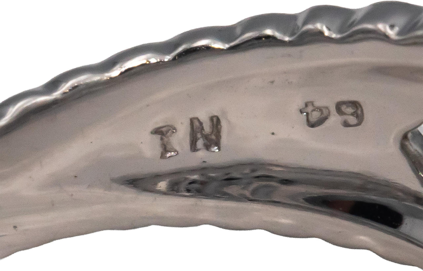 KALATI 14k White Gold 0.92CT Diamond and Tanzanite Ring Size 7.25