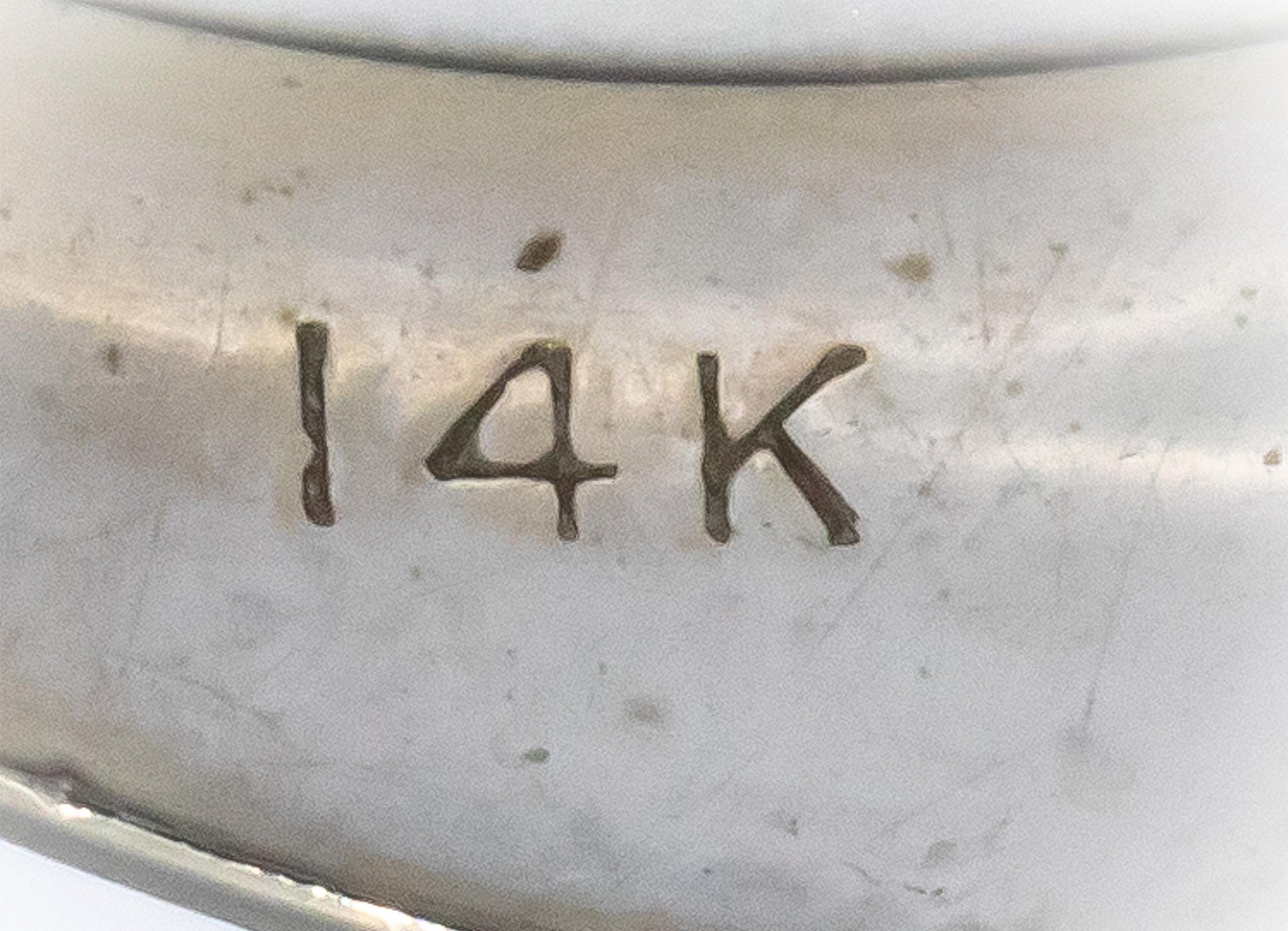 14k White Gold Round Diamond Five Stone Band Ring 0.25CT Size 7