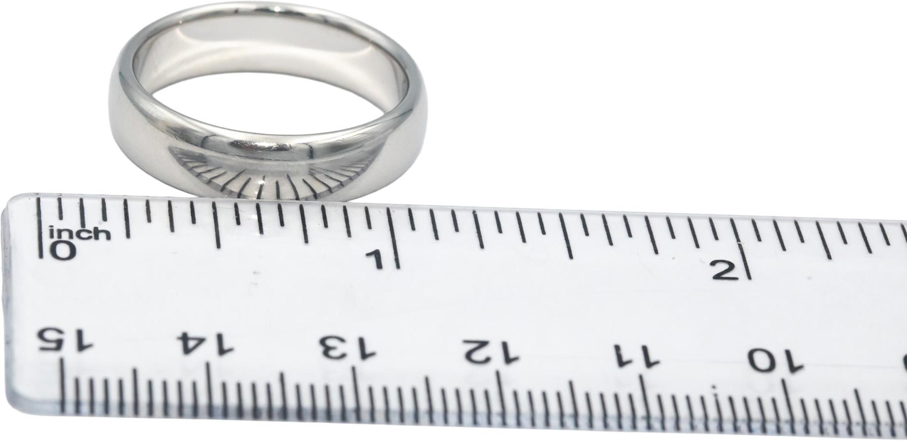 TIFFANY & CO. Platinum 6mm Wide Men's Band Ring Size 10.25 $2900 Retail