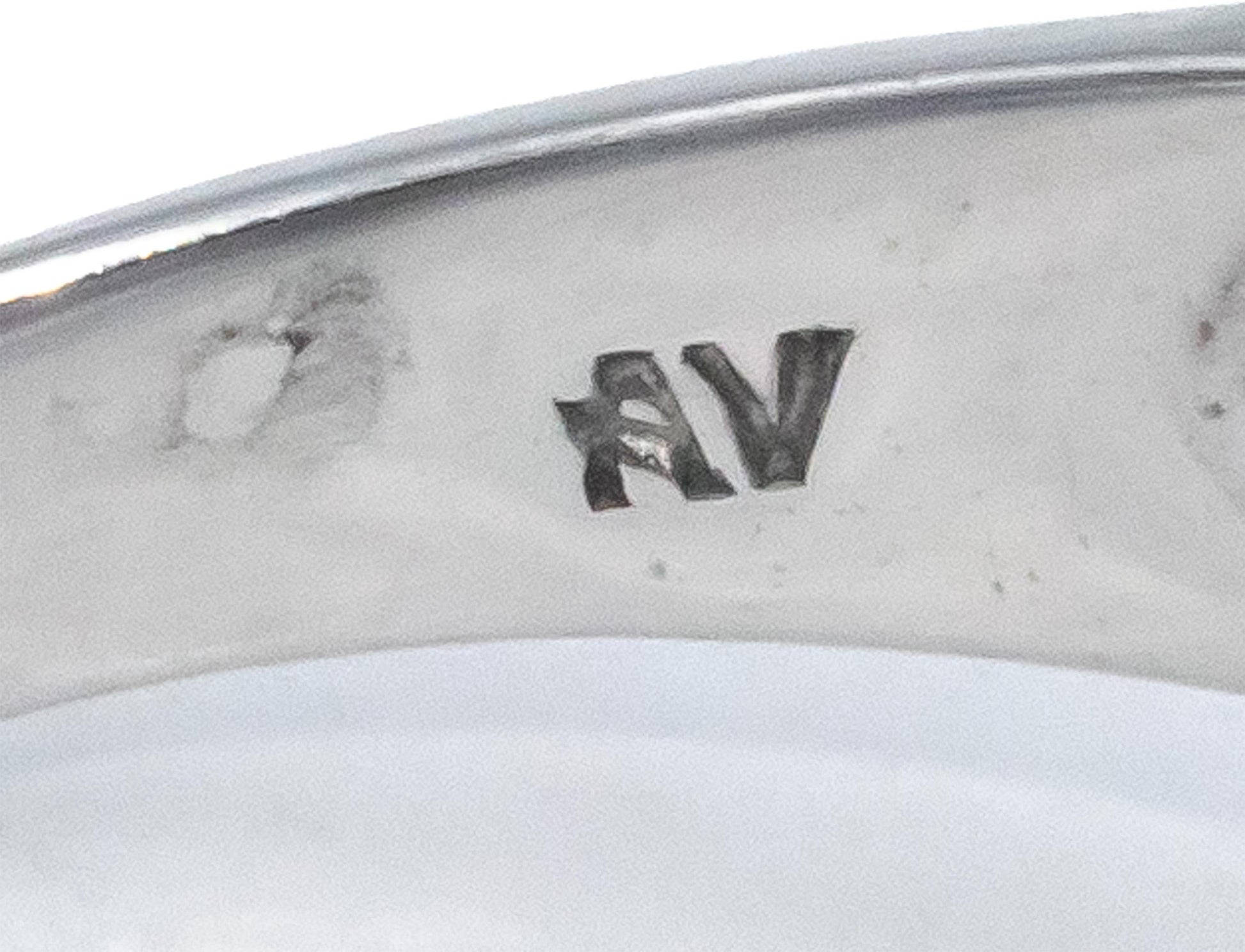 14k White Gold 1.0CT Diamond and Sapphire Channel Set Band Ring Size 8.5