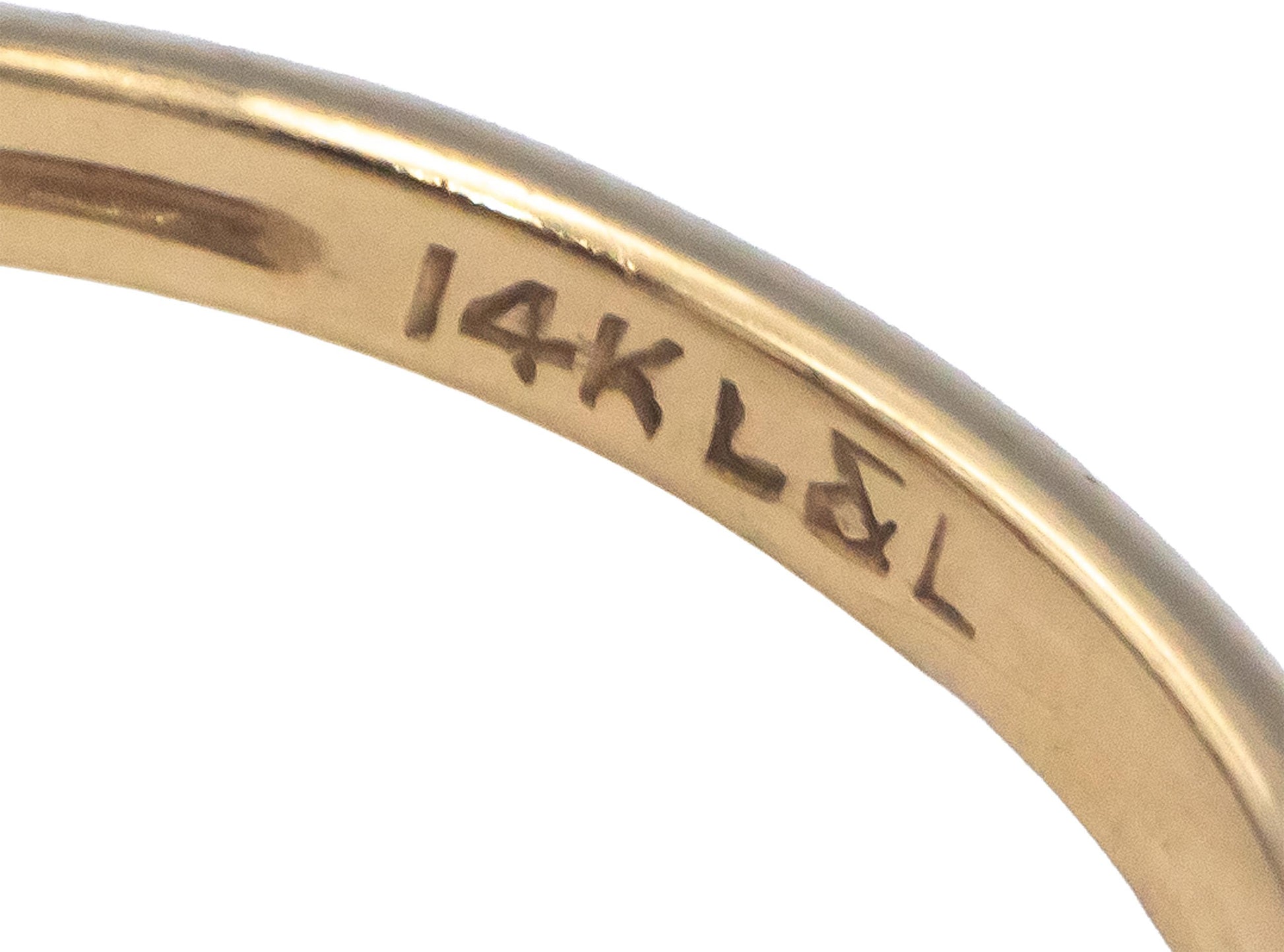 14k Yellow Gold 0.42CT Round Cut Diamond and Ruby Cocktail Ring Size 6.25