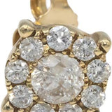 10k Yellow Gold Jewelry Round Diamond Cluster Stud Earrings 1.0CT