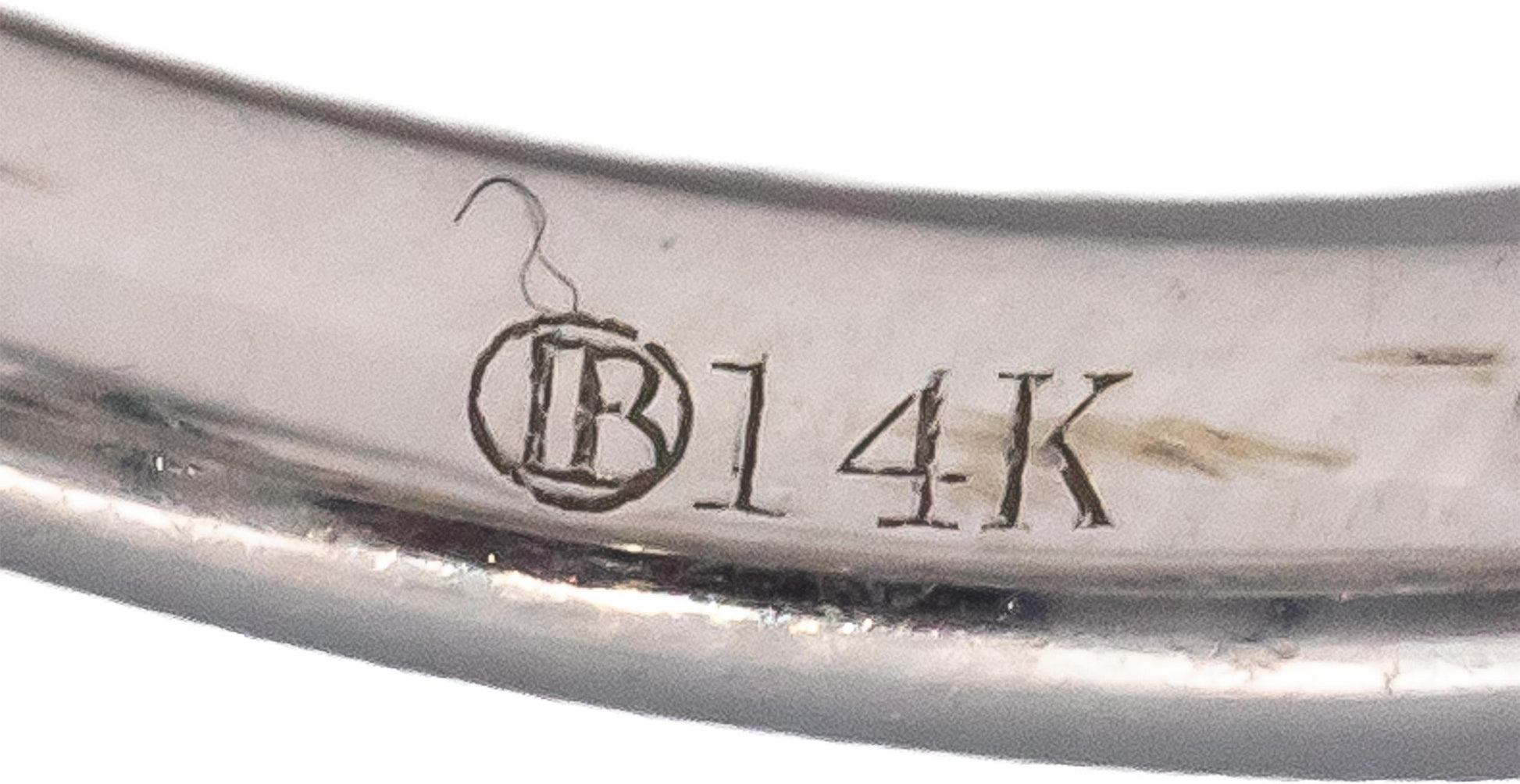 14k White Gold Oval Sapphire Round Diamond Cocktail Ring 1.62CT Size 6