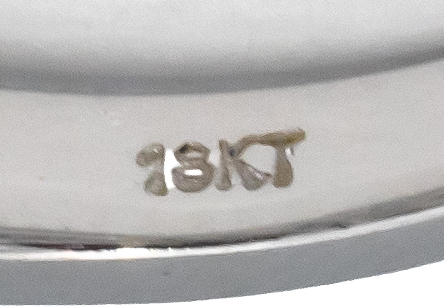 18k White Gold VS Round Diamond Band Ring 0.55CT Size 6.75