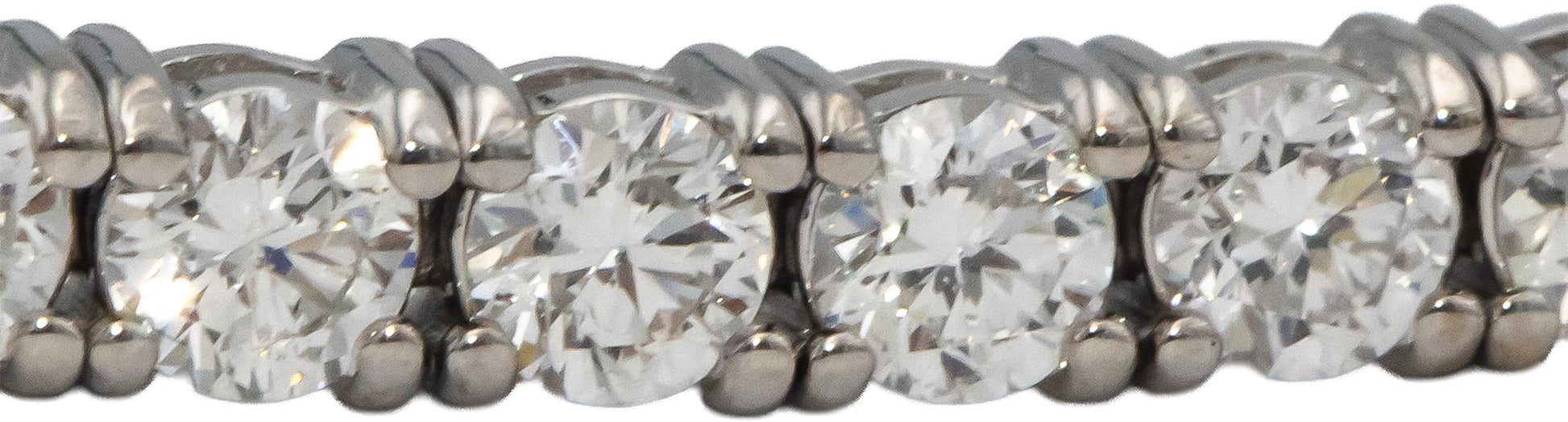 14k White Gold VS Round Diamond Tennis Bracelet 4.79CT