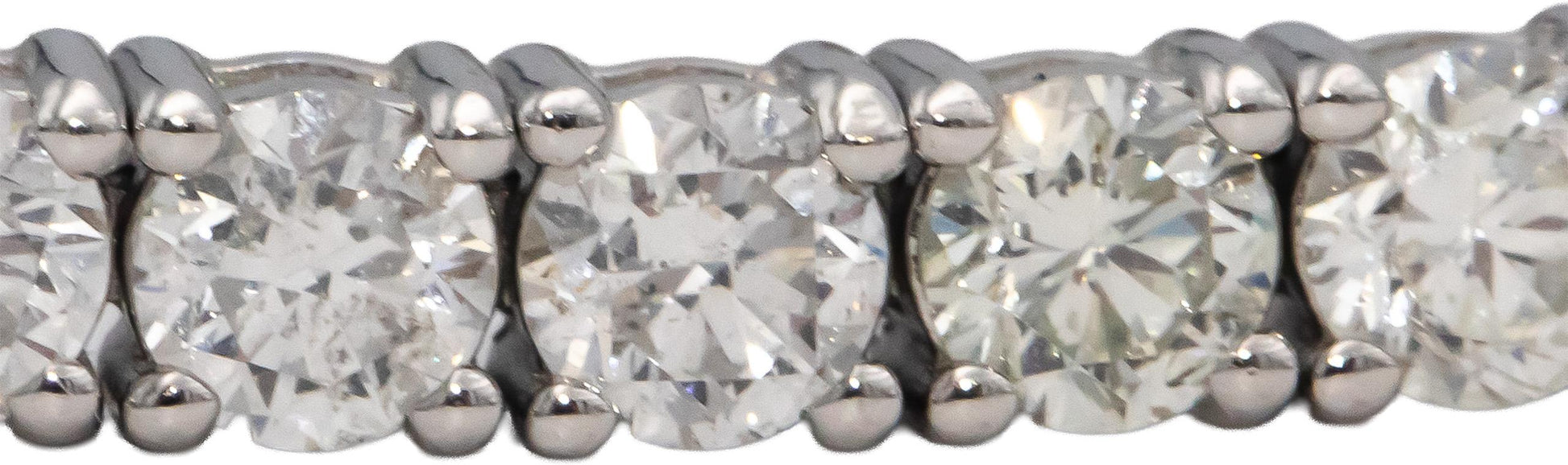 14k White Gold VS Round Diamond Tennis Bracelet 8.19CT