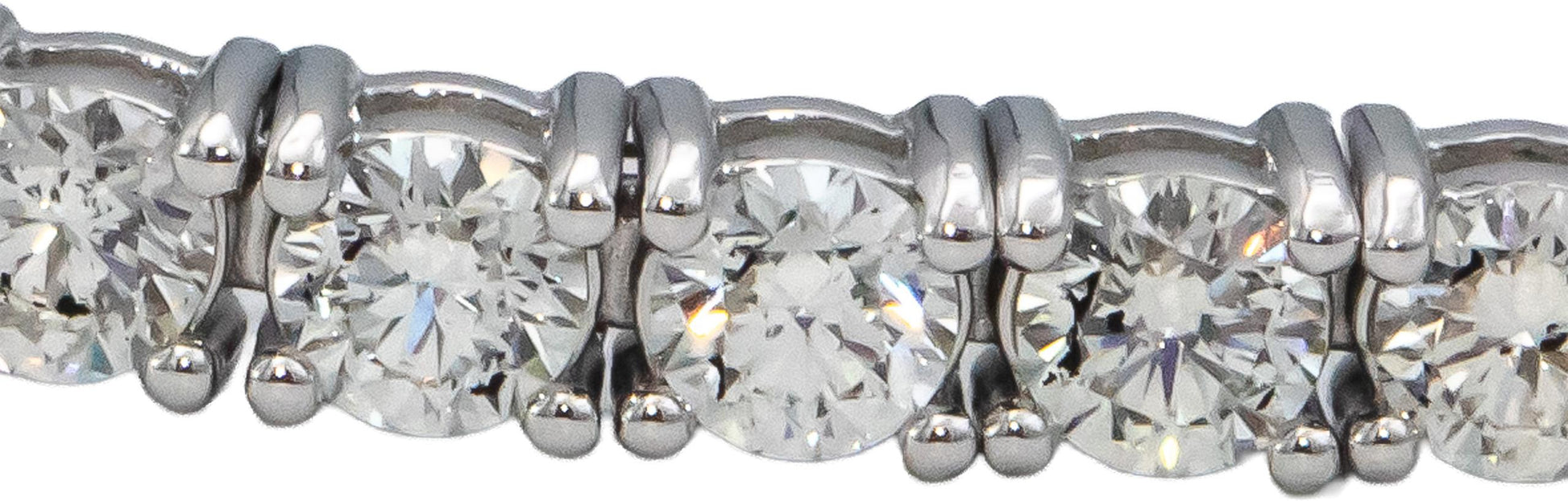 14k White Gold VS Round Diamond Tennis Bracelet 4.64CT
