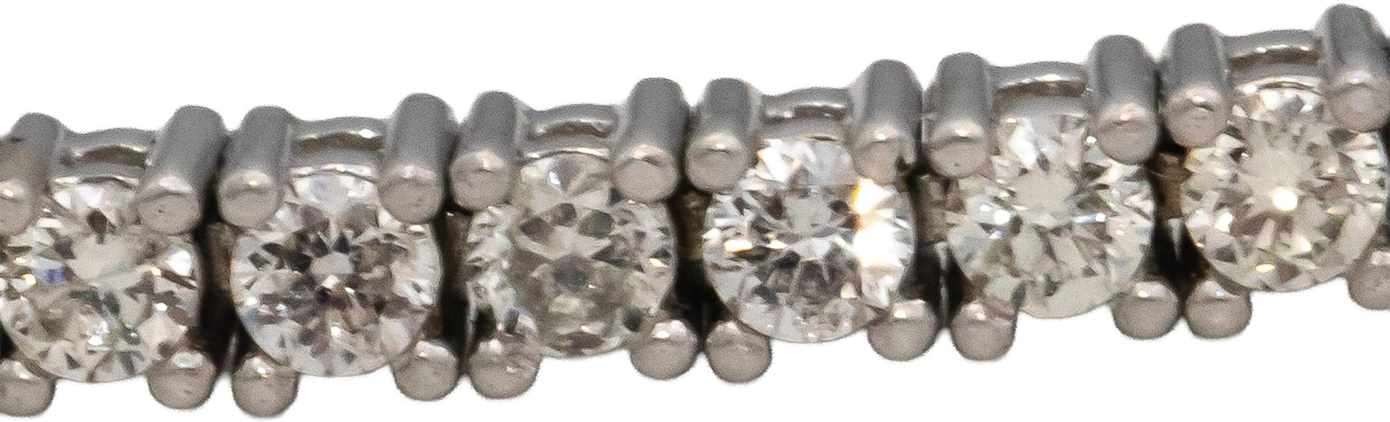 14k White Gold Round Diamond Tennis Bracelet 2.26CT